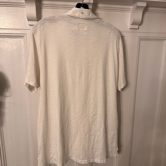 RAG & BONE MENS LUXURY POLO SHIRT SZ XL WHITE TAILORED MODERN GOLF - Picture 3 of 10